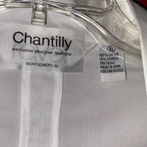 Women's White Cotton Blend Top